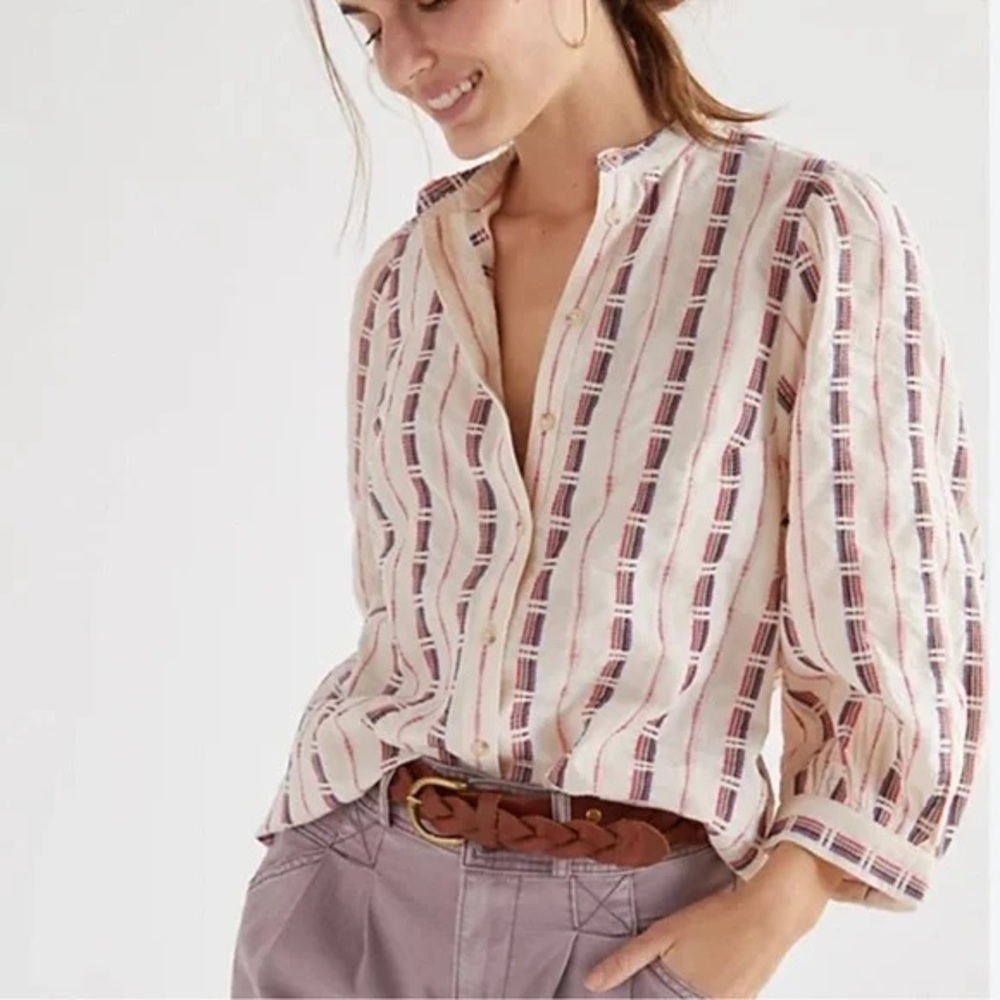 NWT Anthropologie Pilcro The Bella Femme Buttondown XL